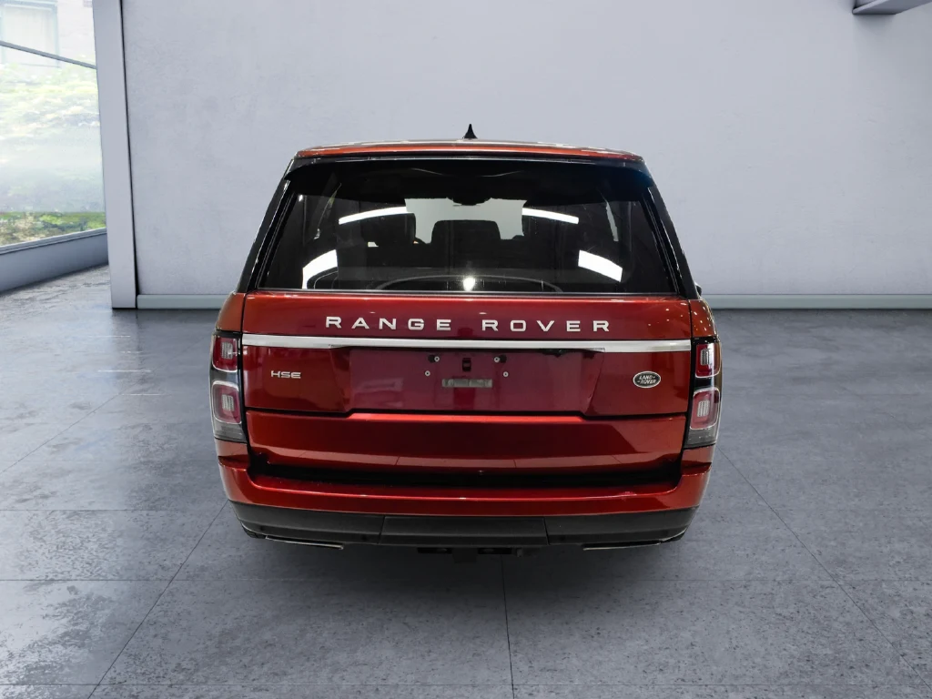 2018 Land Rover Range Rover 3.0 V6 Supercharged HSE, rear three-quarter view, Red
