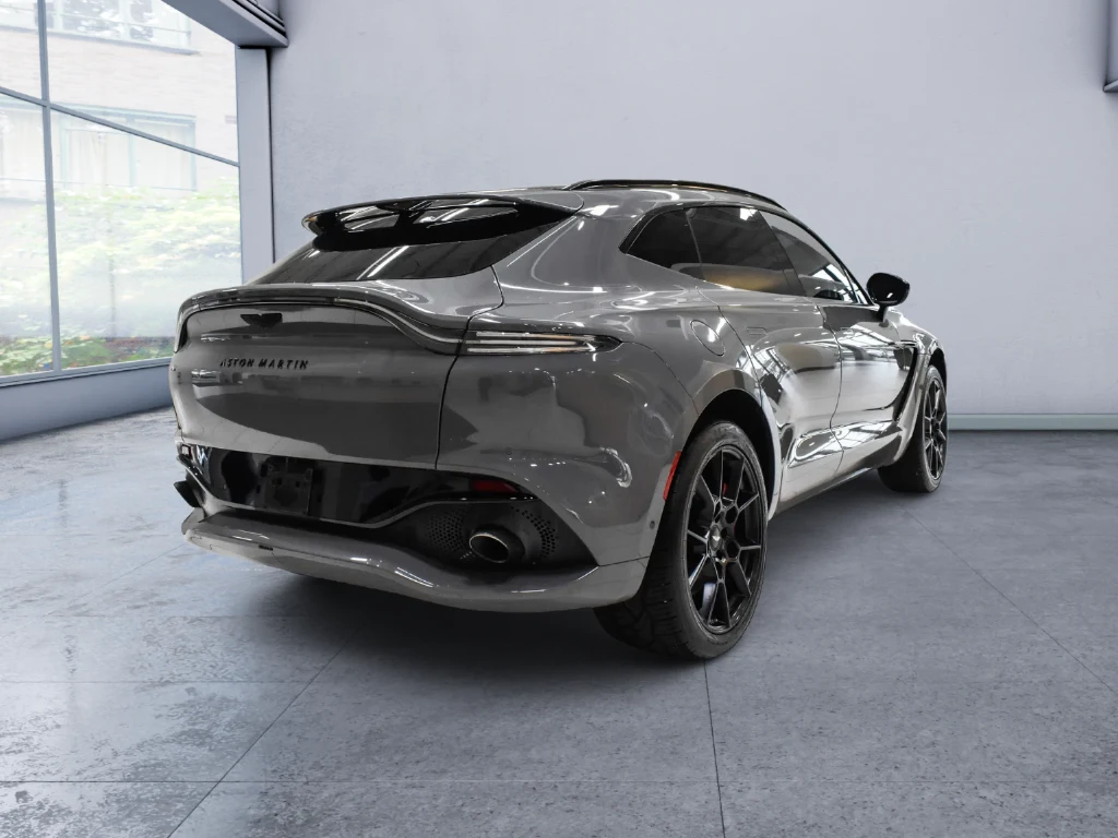 2022 Aston Martin DBX, rear three-quarter view, Grey