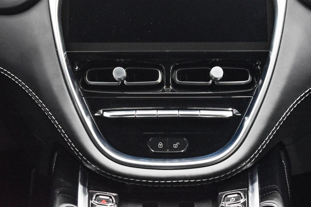 2022 Aston Martin DBX interior, center console, Onyx Black