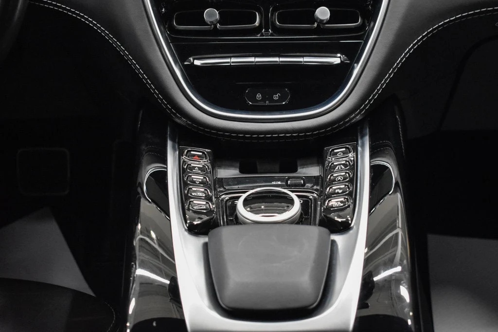 2022 Aston Martin DBX interior, center console, Onyx Black