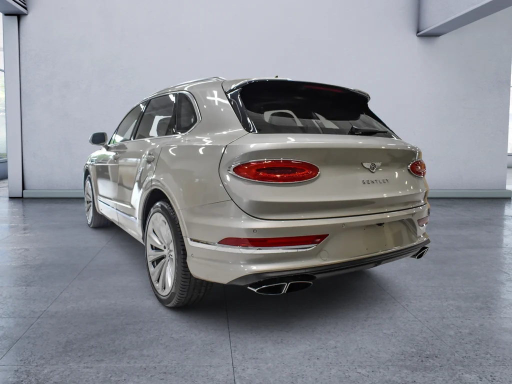 2023 Bentley Bentayga Azure V8, rear three-quarter view, White