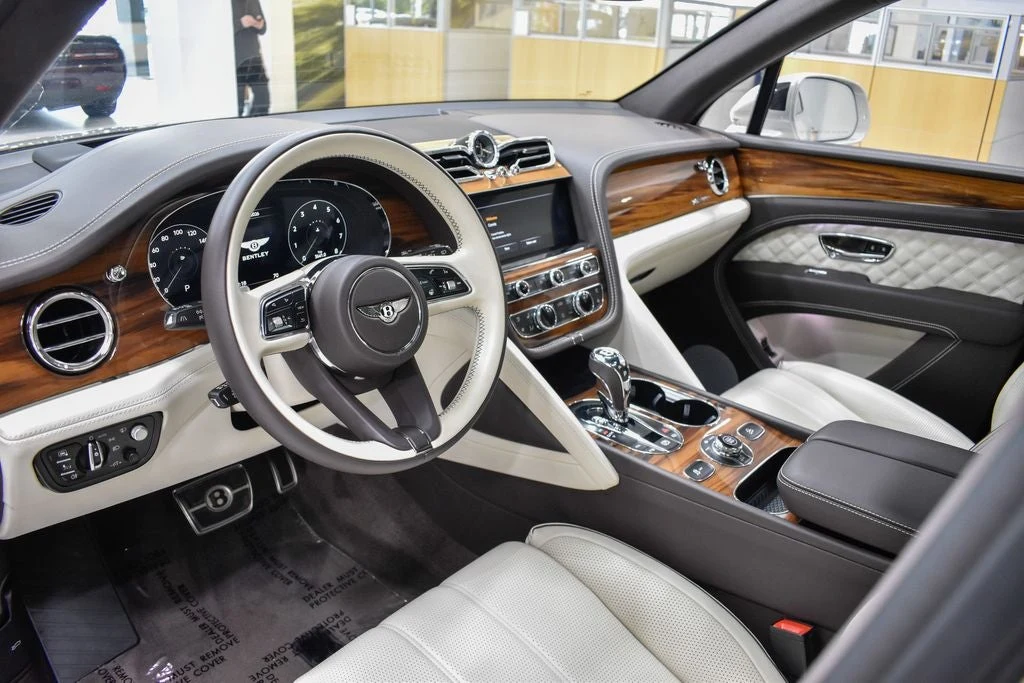 2023 Bentley Bentayga Azure V8 interior, dashboard, Linen