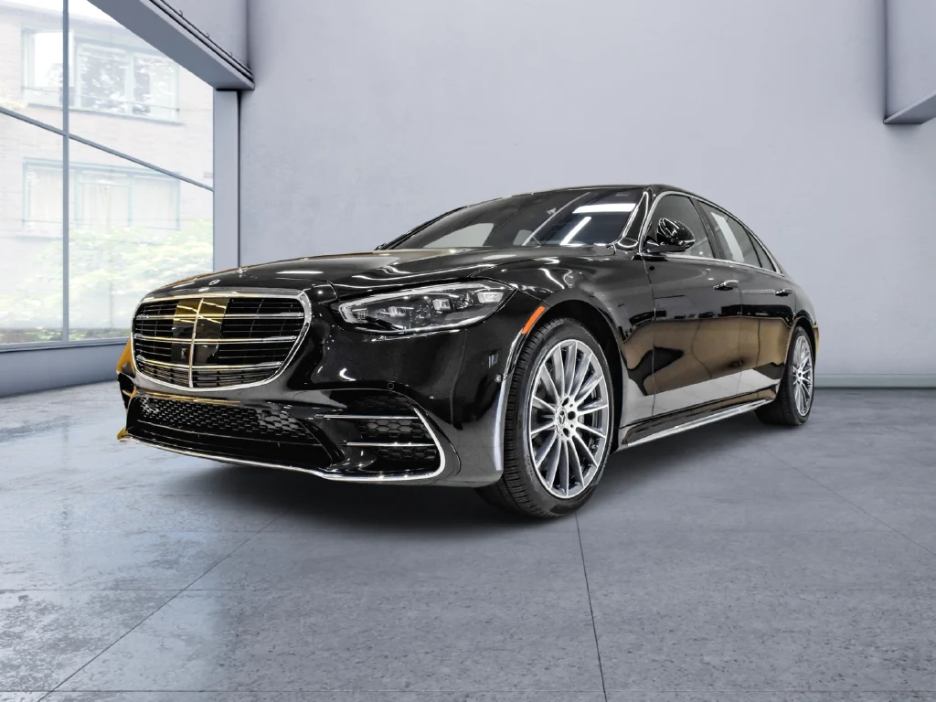 2026 Mercedes-Benz S 580 4MATIC for sale, front three-quarter view, Black