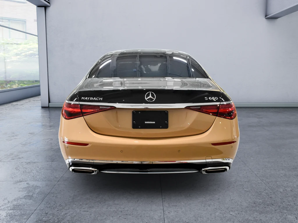 2023 Mercedes-Maybach S 680 4MATIC Virgil Abloh Edition, rear three-quarter view, Multicolour