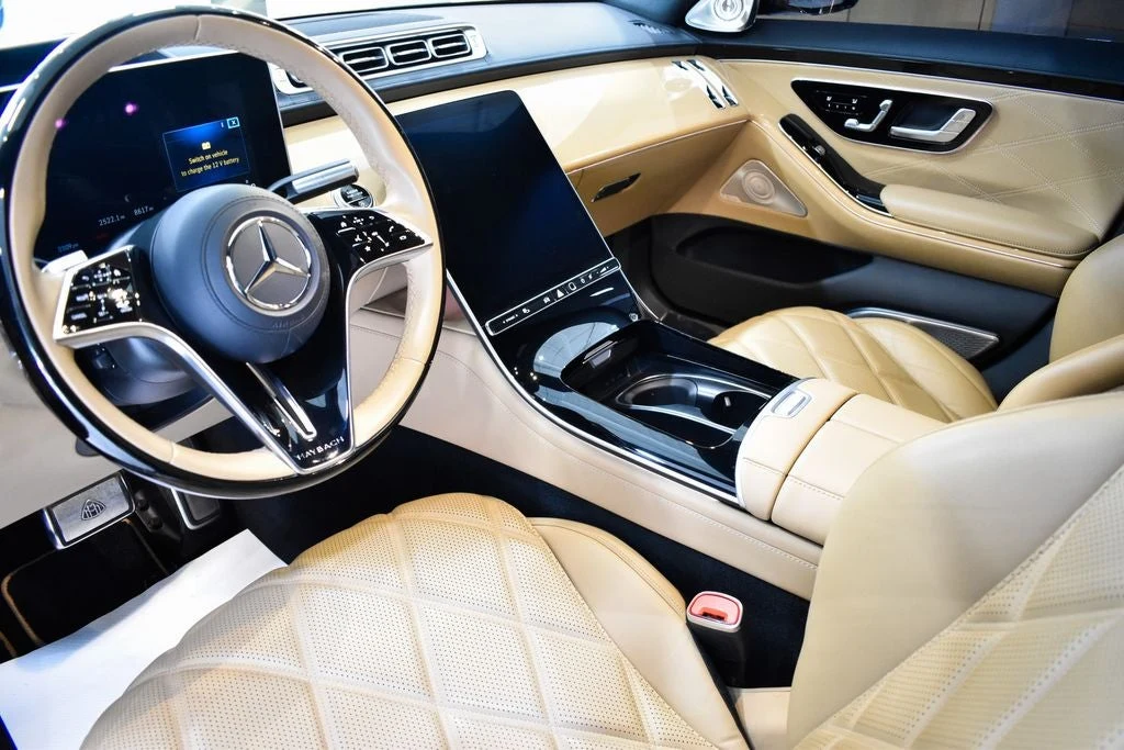 2023 Mercedes-Maybach S 680 4MATIC Virgil Abloh Edition interior, Black