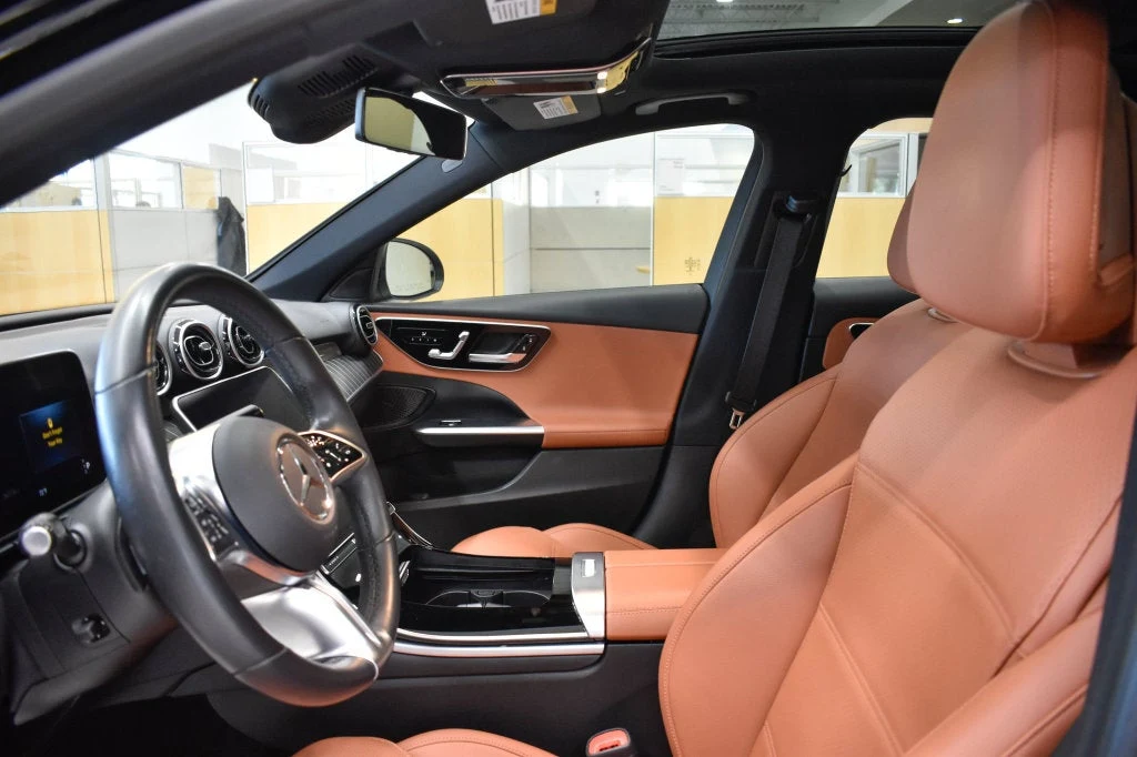 2022 Mercedes-Benz C 300 4MATIC Sedan interior, Sienna Brown/Black