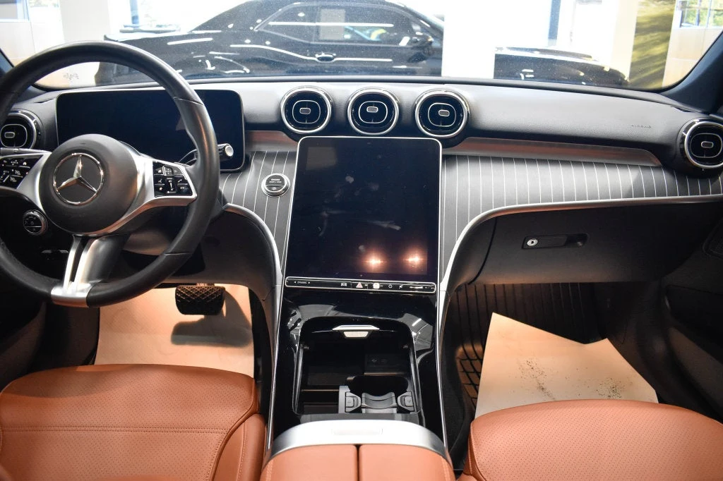 2022 Mercedes-Benz C 300 4MATIC Sedan interior, Sienna Brown/Black
