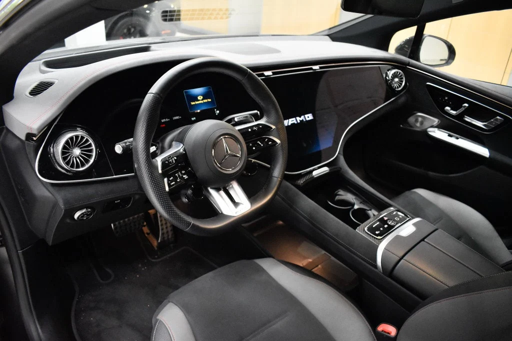 2025 Mercedes-AMG EQE 4MATIC+ Sedan interior, dashboard, Black/Space Grey