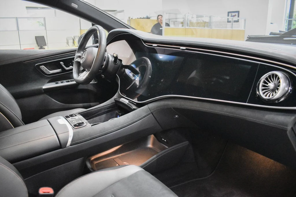 2025 Mercedes-AMG EQE 4MATIC+ Sedan interior, Black/Space Grey