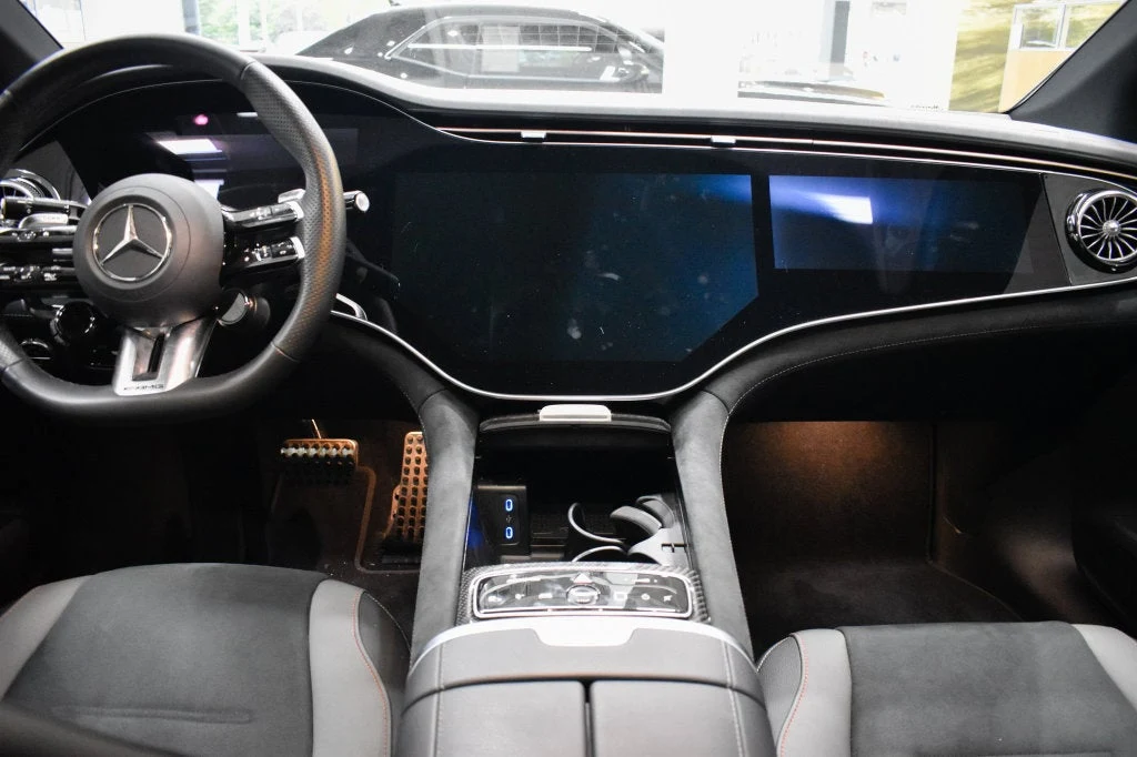 2025 Mercedes-AMG EQE 4MATIC+ Sedan interior, Black/Space Grey