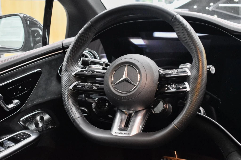 2025 Mercedes-AMG EQE 4MATIC+ Sedan interior, Black/Space Grey