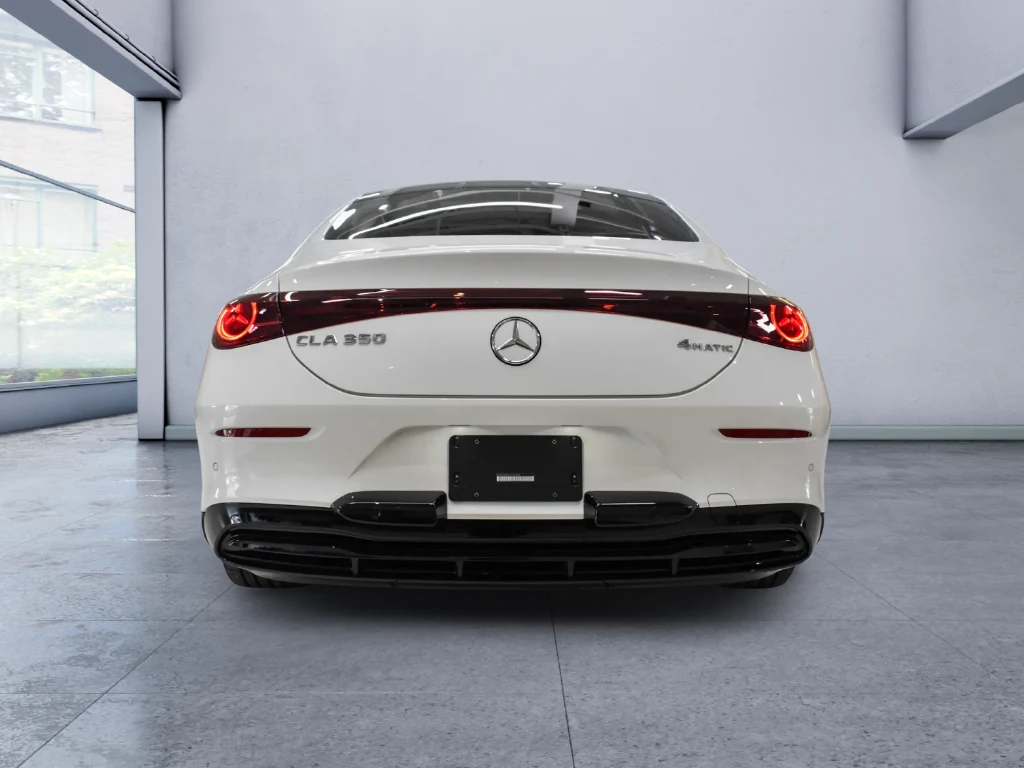 2026 Mercedes-Benz CLA 350 4MATIC, rear three-quarter view, White