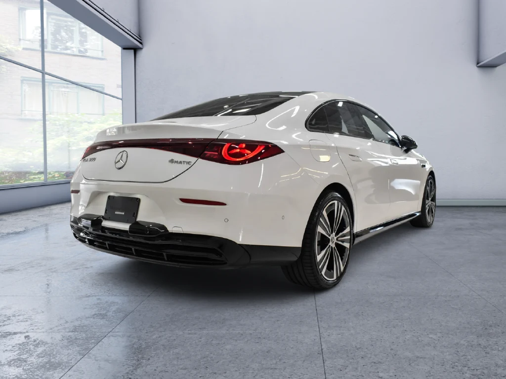 2026 Mercedes-Benz CLA 350 4MATIC, rear three-quarter view, White