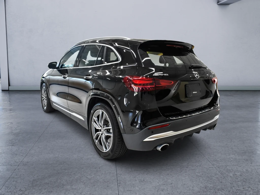2025 Mercedes-AMG GLA 35 4MATIC, rear three-quarter view, Black