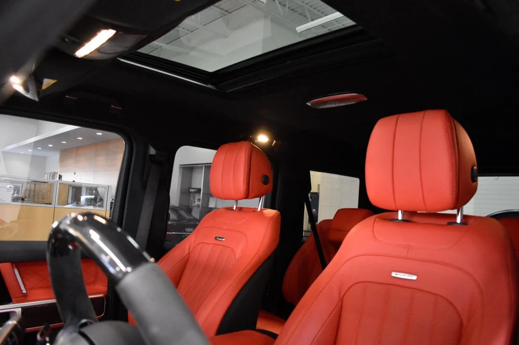 2025 Mercedes-AMG G 63 interior, seats, Red Pepper/Black