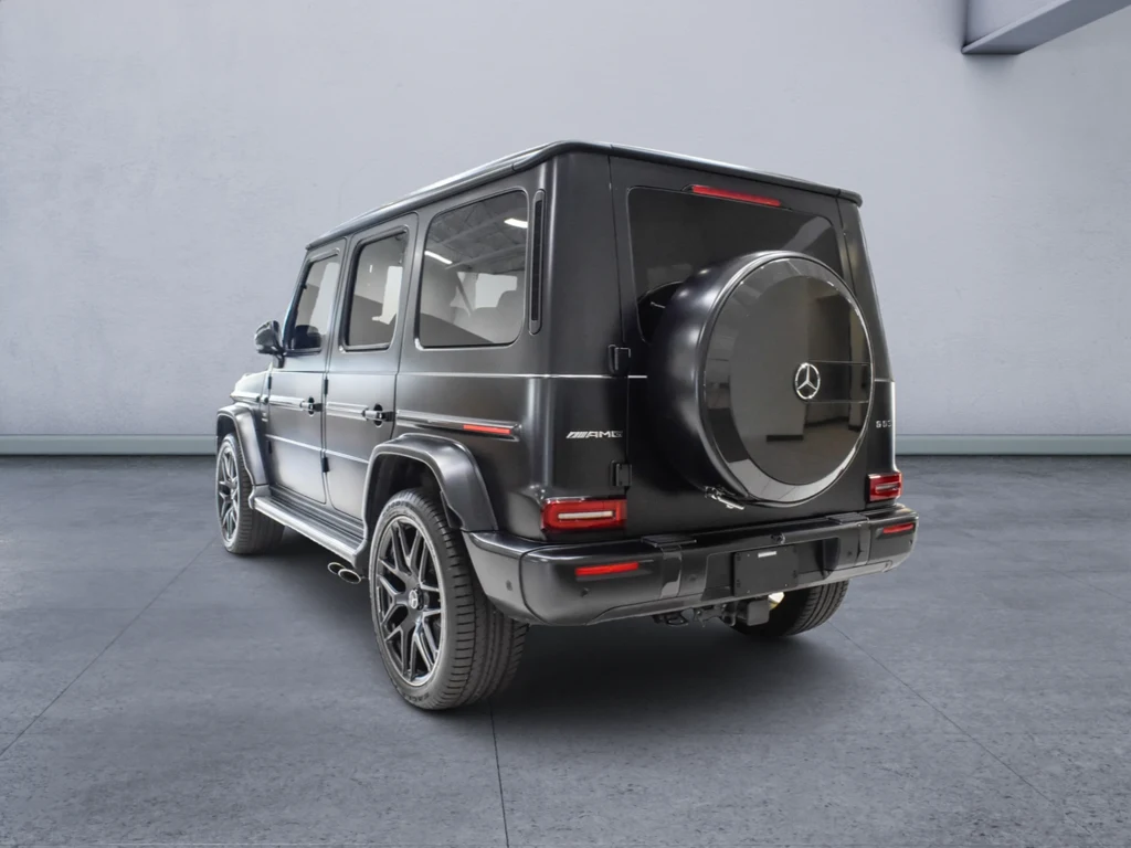 2025 Mercedes-AMG G 63, rear three-quarter view, Black