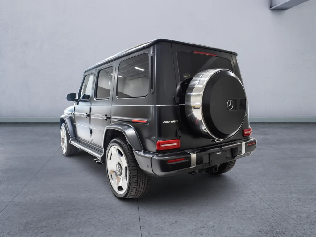 2025 Mercedes-AMG G 63, rear three-quarter view, Black