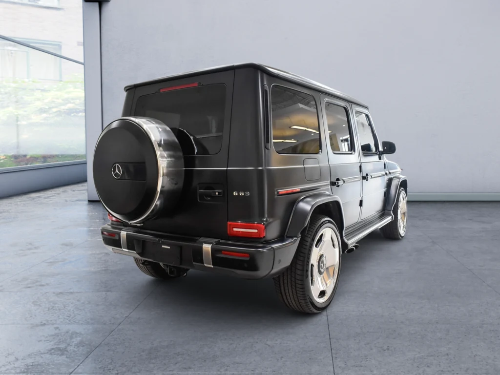 2025 Mercedes-AMG G 63, rear three-quarter view, Black
