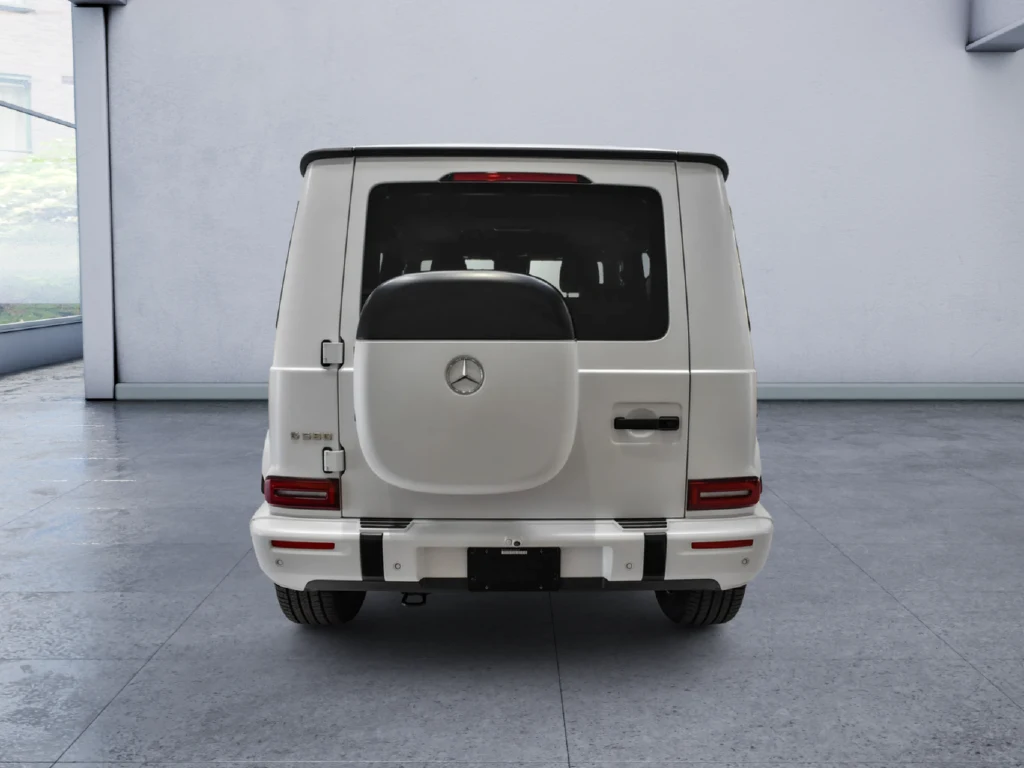 2025 Mercedes-Benz G 580 with EQ Technology, rear three-quarter view, White