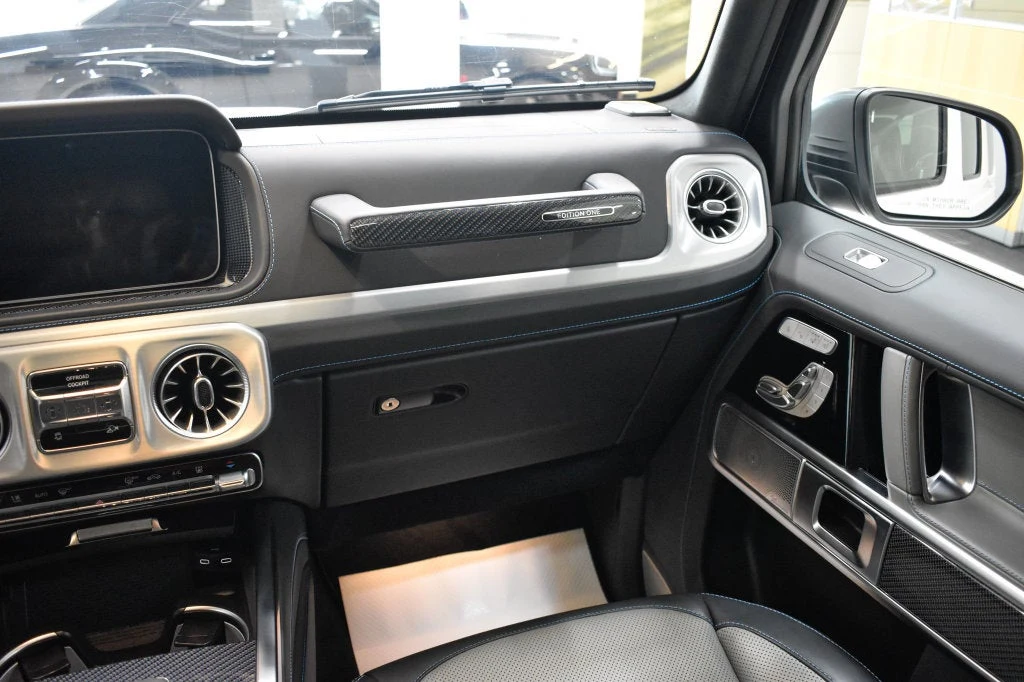 2025 Mercedes-Benz G 580 with EQ Technology interior, door panel, Silver Pearl/Black