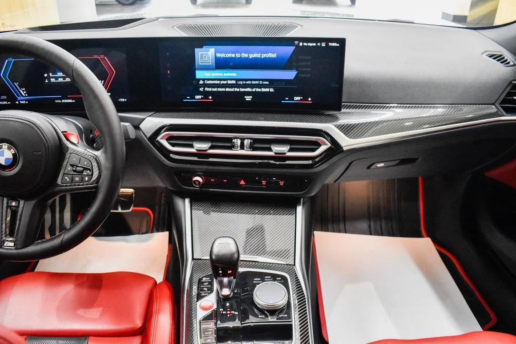 2024 BMW M4 Competition Convertible interior, Fiona Red/Black