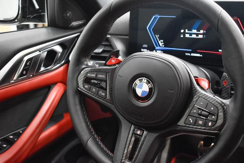 2024 BMW M4 Competition Convertible interior, Fiona Red/Black