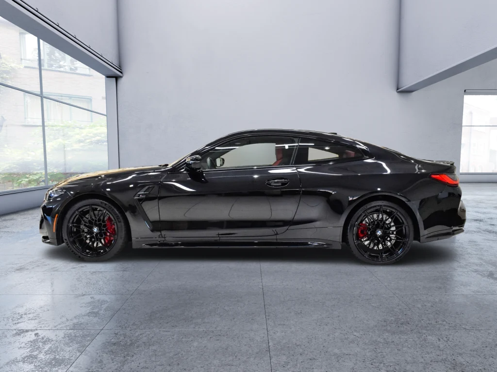 2024 BMW M4 Competition, side profile, Black