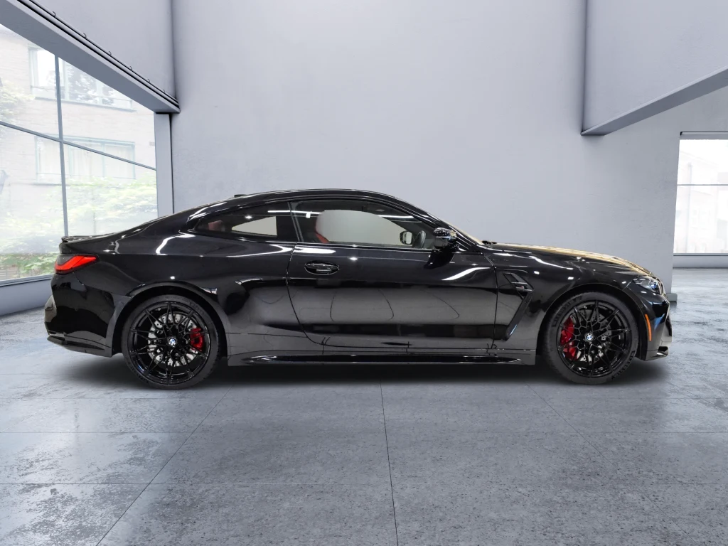 2024 BMW M4 Competition, side profile, Black
