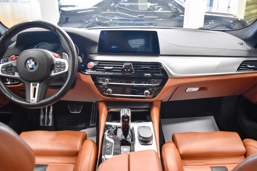 2019 BMW M5 Competition interior, Aragon Brown