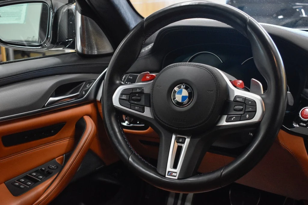 2019 BMW M5 Competition interior, Aragon Brown