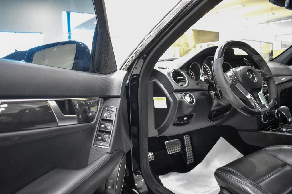 2013 Mercedes-Benz C 63 AMG Sedan interior, Black