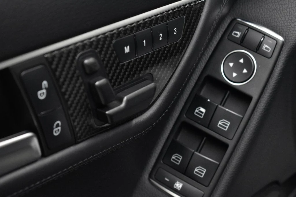 2013 Mercedes-Benz C 63 AMG Sedan interior, center console, Black