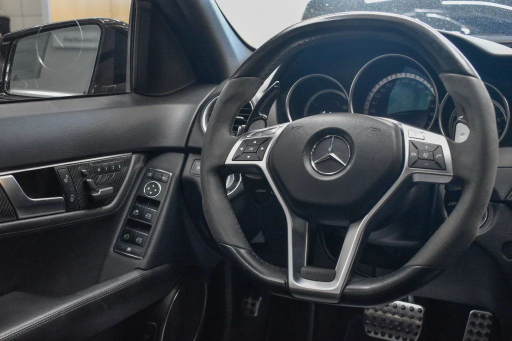 2013 Mercedes-Benz C 63 AMG Sedan interior, Black