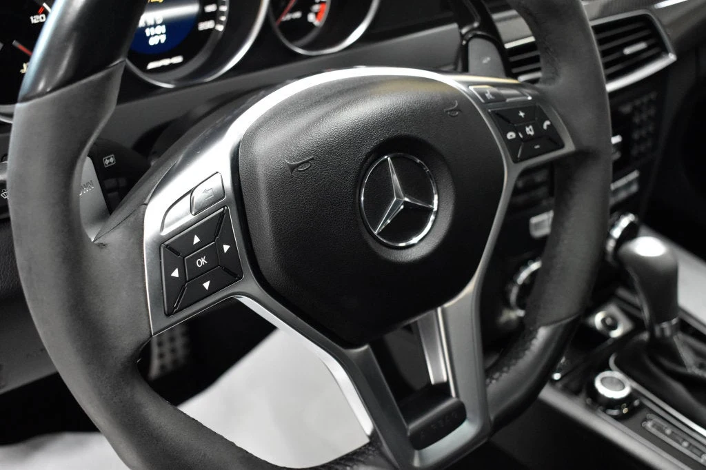 2013 Mercedes-Benz C 63 AMG Sedan interior, Black