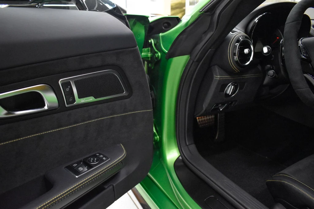 2018 Mercedes-AMG GT R interior, door panel, Black