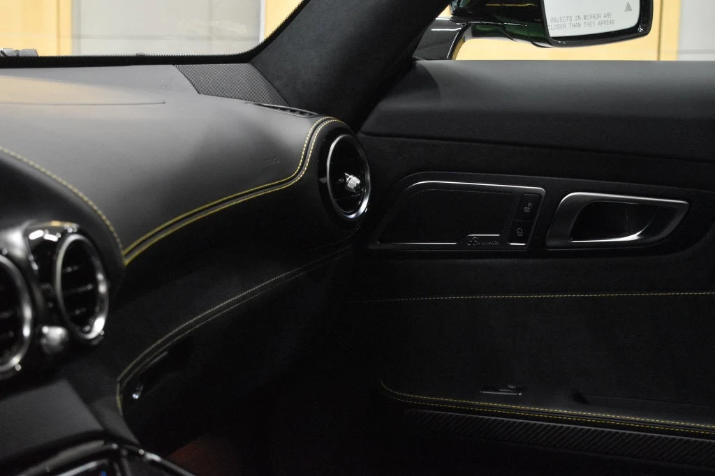 2018 Mercedes-AMG GT R interior, door panel, Black
