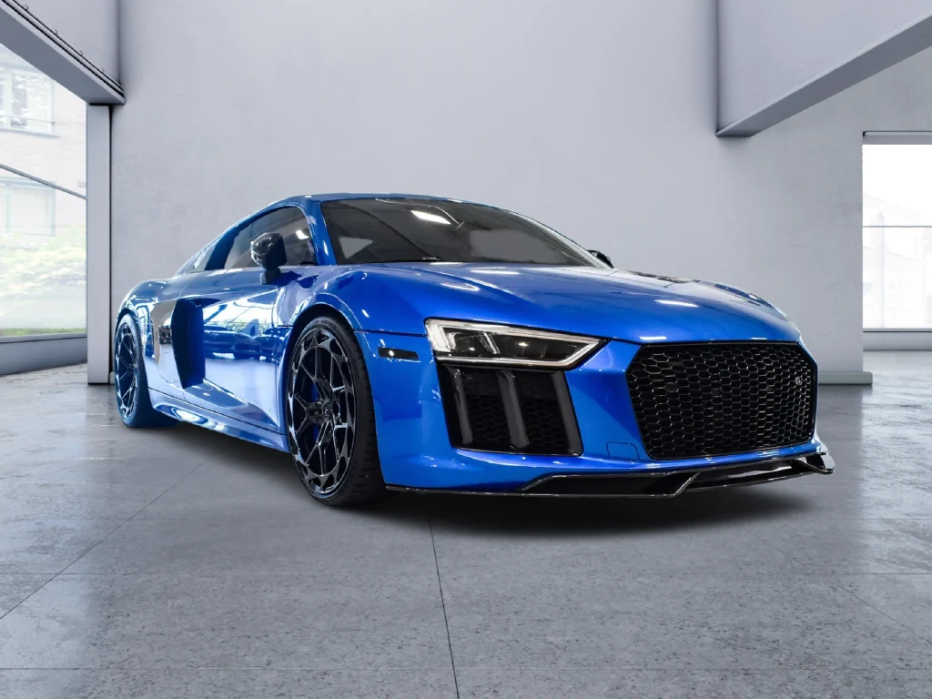 2018 Audi R8 V10 quattro for sale, front three-quarter view, Blue