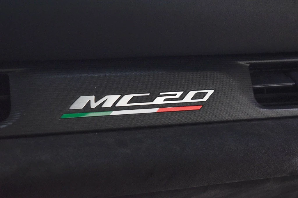 2022 Maserati MC20 interior, door sill, Black