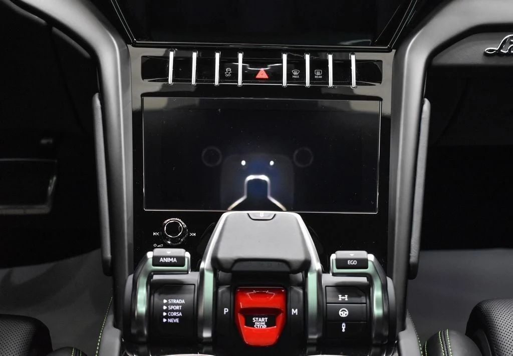 2023 Lamborghini Urus S interior, center console, Nero Ade