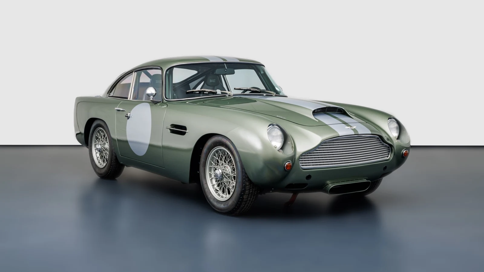 California Sage Aston Martin DB4 GT Continuation, full front three-quarter view