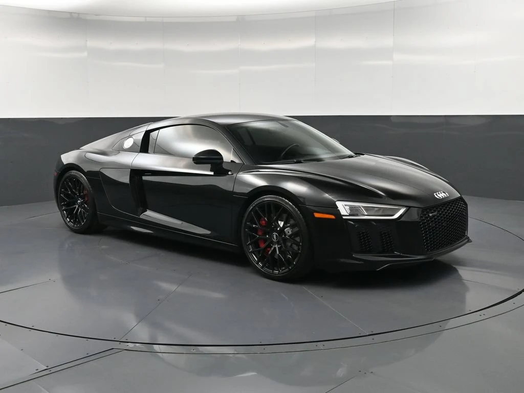 2018 Audi R8 V10 RWD for sale, front three-quarter view, Black