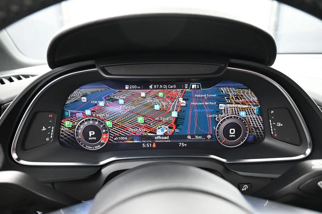 2018 Audi R8 V10 RWD interior, dashboard, Black