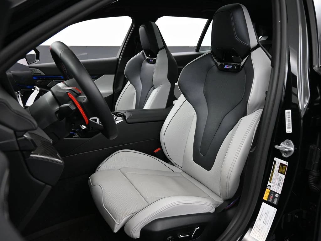 2025 BMW M5 Touring interior, seats, Silver/Black Merino Leather