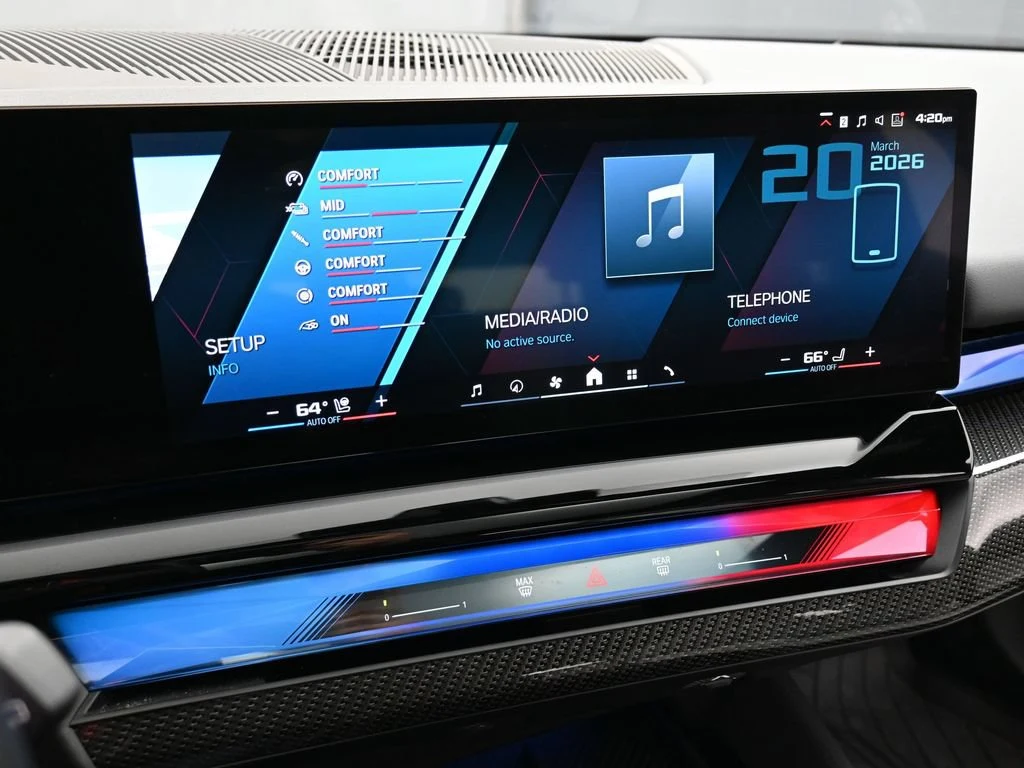 2025 BMW M5 Touring interior, Silver/Black Merino Leather