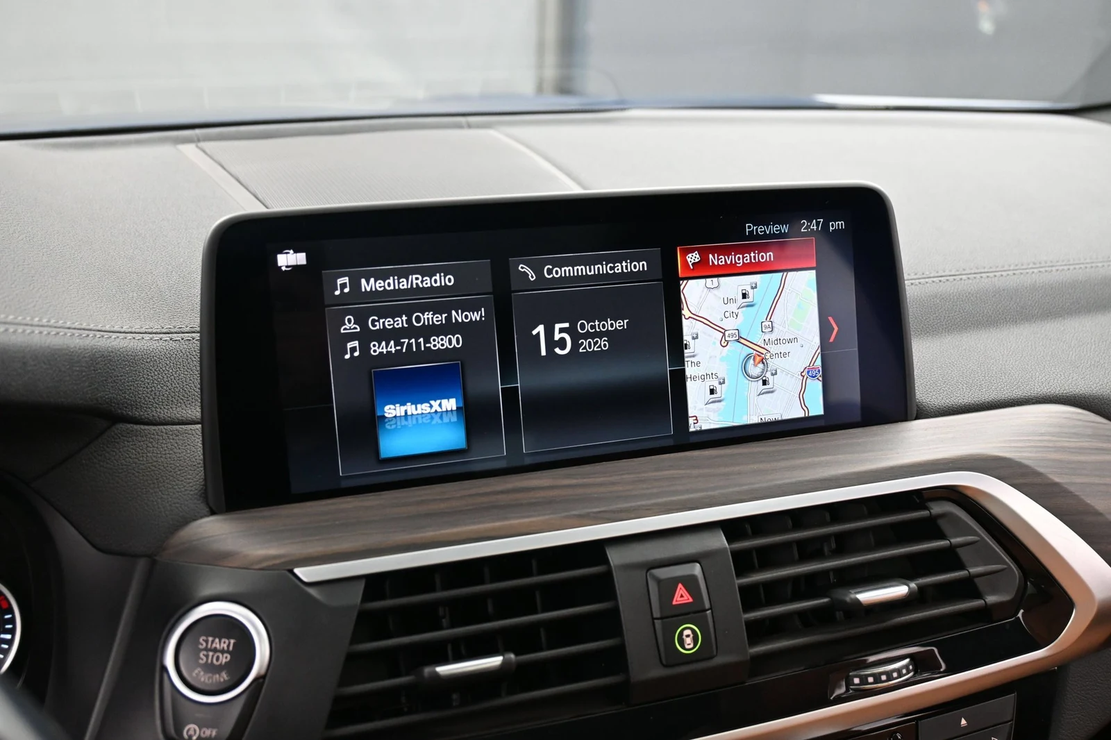 2019 BMW X3 M40i interior, Cognac