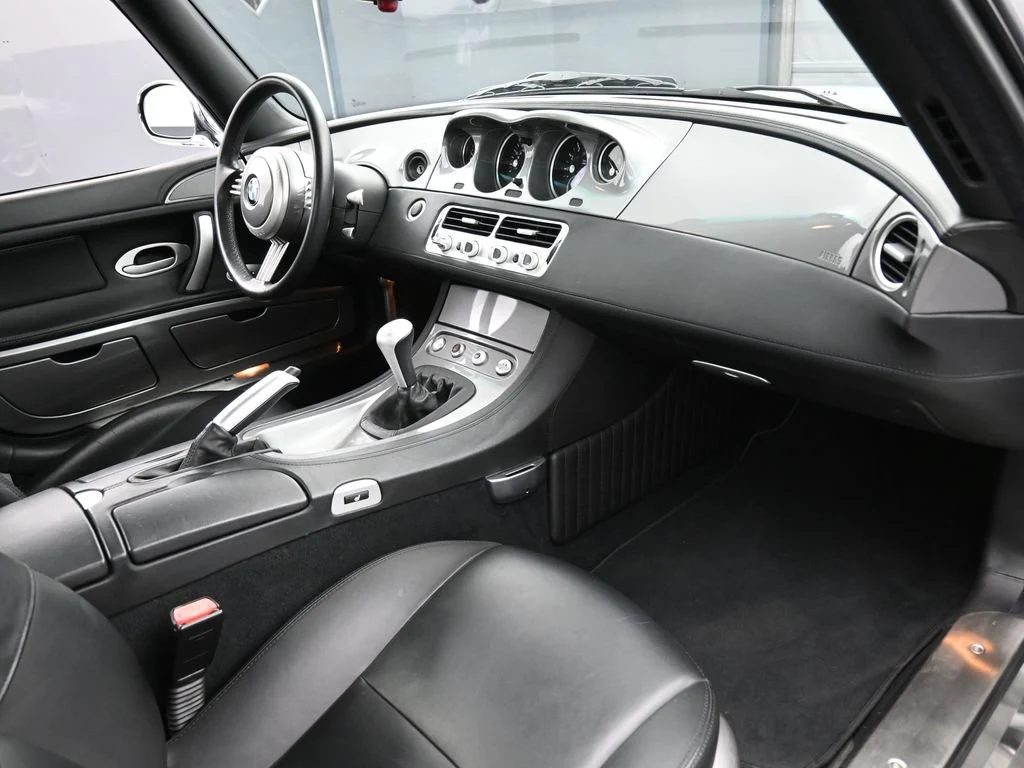 2001 BMW Z8 interior, dashboard, Black/Black