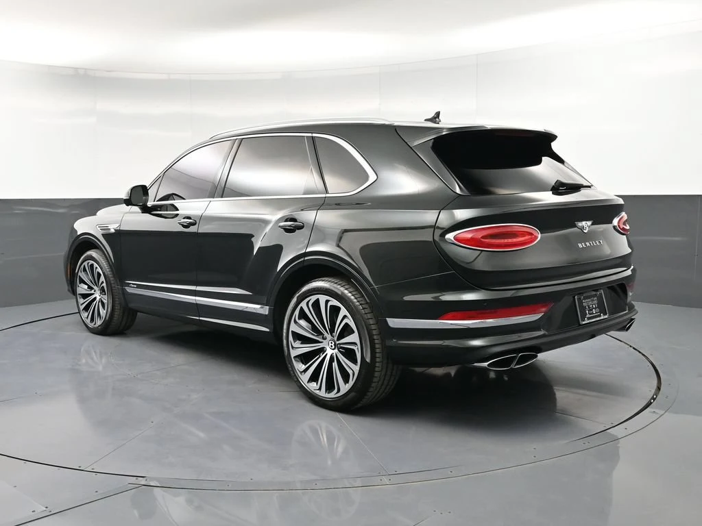 2024 Bentley Bentayga Azure, rear three-quarter view, Blue