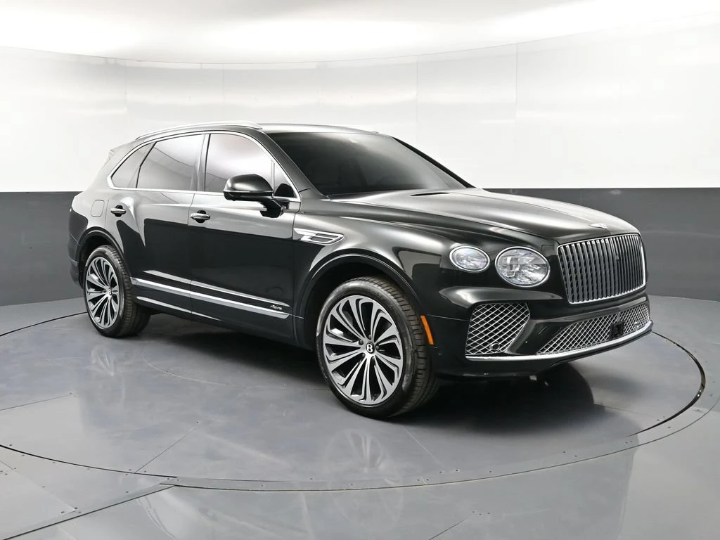2024 Bentley Bentayga Azure for sale, front three-quarter view, Blue