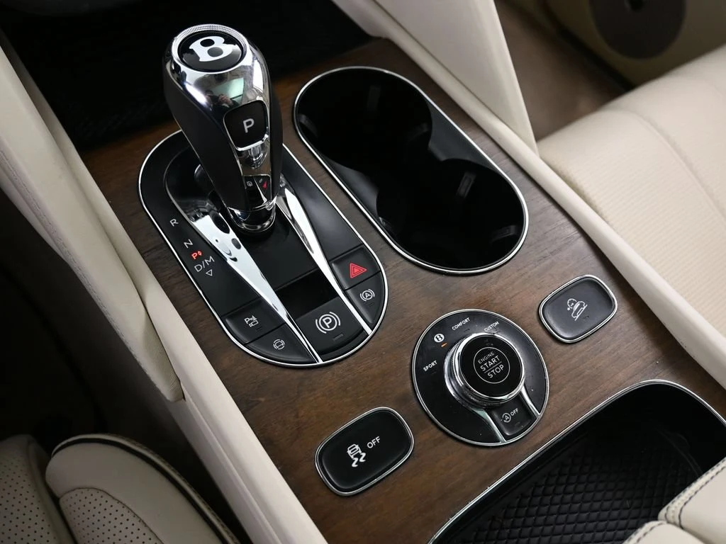 2024 Bentley Bentayga Azure interior, center console, Linen