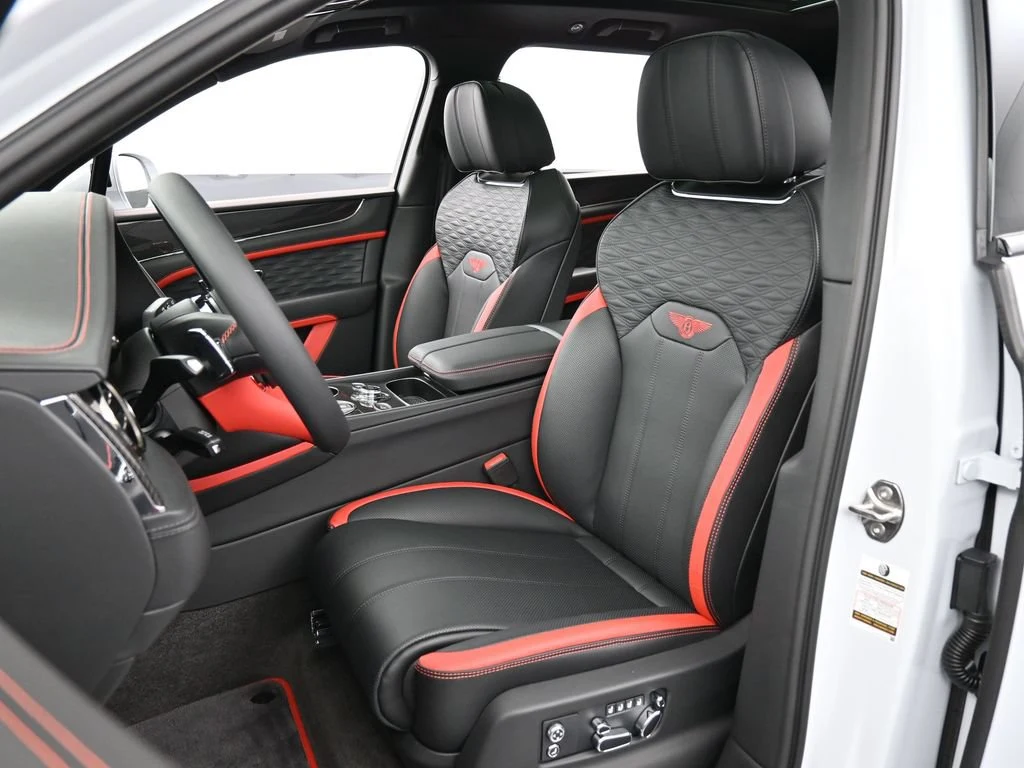 2026 Bentley Bentayga Speed interior, seats, Pillar Box Red